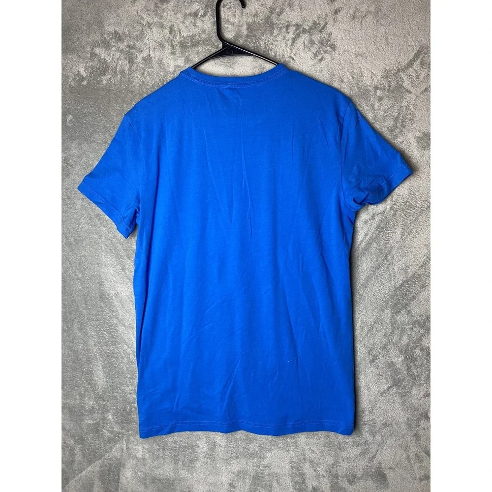 American Eagle Mens M Core Flex Blue Graphic T-Shirt New